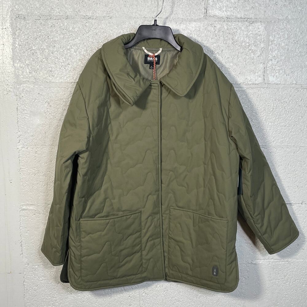 Bass Outdoor Women's Quilted Long-Sleeve Jacket green medium